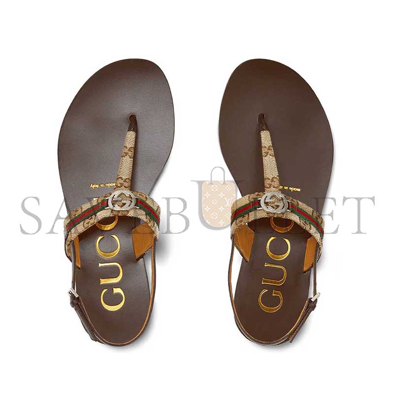 GUCCI INTERLOCKING G WEB SANDALS 782421